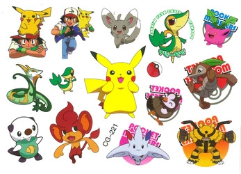 Tattoos for Kids Pokemon, Pikachu (1 pc)