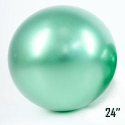Obří balón 24" CHROME, zelený (1 ks).)