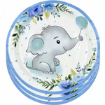 Papierowe  Talerzyki Baby Elephant – 10 szt.