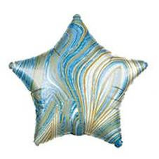 Фольга Star Marble Blue 18" (45см).)