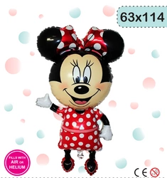 Minnie Mouse Red Foil Balloon (65cm*114cm)