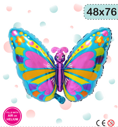 Fóliový balónek Butterfly (48 cm * 76 cm)