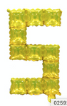 Číslo fólie POP IT 5 Gold (40 cm)