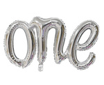 Balony Srebrne ONE