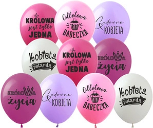Printed rubber balloons For Women (10 pcs.)