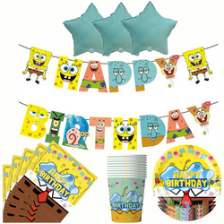 Narozeninová sada SpongeBob - párty dekorace (46 prvků)
