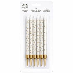 Set of 6 decorative decorative candles - elegant design, ideal for home and gift