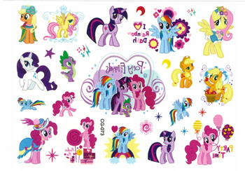 Tatuaże dla Dzieci My Little Pony  (1 szt)
