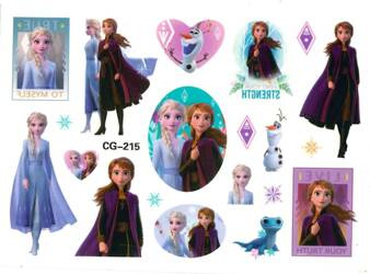 Tatuaże dla Dzieci Frozen, Anna Elza (1 szt)