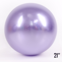 Obří 21" balón CHROME, lila (1 ks).)