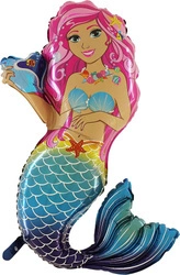 Mermaid Foil Balloon, Grabo