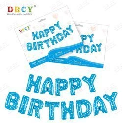 HAPPY BIRTHDAY Blue Balloon Set (40 cm.)