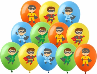 Set of colorful K-Pop Demon Hunters balloons (12 pcs.)