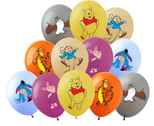 Balony gumowe z nadrukiem Kubuś Puchatek (12 szt.)