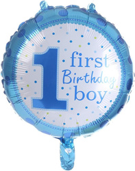 Фольгована повітряна куля 1st Birthday Boy 18"