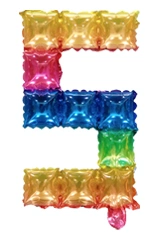 POP IT 5 Rainbow Foil Dipstick (40cm)