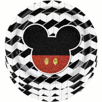 Papírové talíře "Mickey Mouse - DVA" - 10 kusů