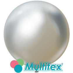 Obří balón 36" (90 cm), stříbrný ( 1 ks).)