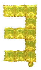Číslo fólie POP IT 3 Gold (40 cm)