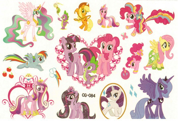 Tatuaże dla Dzieci My Little Pony  (1 szt)