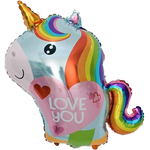 Fóliový balónek Jednorožec I Love You (68cm*71cm)