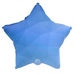 Star Blue Gradient 18" (45см).)