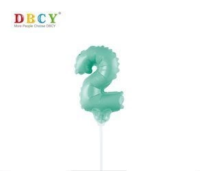 Number balloon on a stick "2"