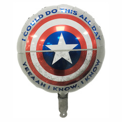 Fóliový balónek Štít. Avengers s héliem (45cm.)