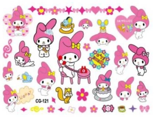 Kuromi Children's Tattoos, My Melody (1 pc)