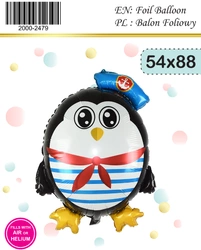 Foil Penguin Balloon (54cm*88cm)