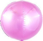 Фольгована повітряна куля 4D рожева 18" (45 см).)