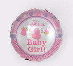 Фольгована повітряна куля Baby Girl 18" (45 см).)