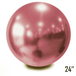Obří balón 24" CHROME, bordó (1 ks).)