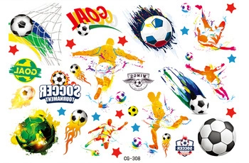 Tattoos for Kids Football Goal (1 pc)