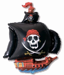 Pirate Ship Foil Balloon, Grabo