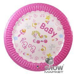 Паперові тарілки Baby Girl (10 шт).)
