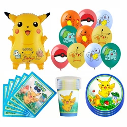 Zestaw Urodzinowy Pokémon Balony, Talerzyki, Kubeczki, Serwetki