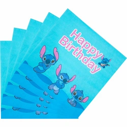 Happy Birthday Stitch paper napkins 20 pcs. 17x17 cm