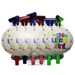 Trumpets-Whistles large birthday party. Stars (10 pcs.)