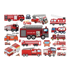 Tattoos for kids - Fire Team in Action! (1 pc)