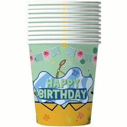 "SpongeBob - Happy Birthday" Paper Cups - 10 pieces