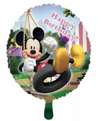 Fóliový balónek Mickey Happy Birthday 18" (45 cm).)