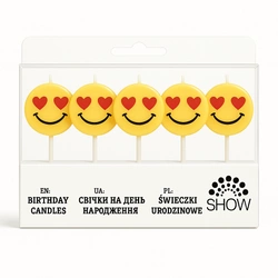 Emoji Birthday Candles - With Love in Their Eyes