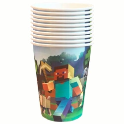 Minecraft Paper Cups - 10 pcs., 8.5 cm
