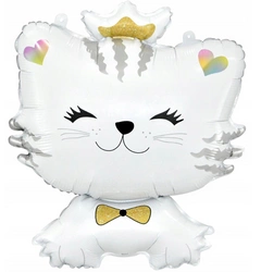 Foil Balloon "White Cat" (52cm*71cm)