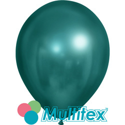 12" Balloons Chrome, Peacock Blue (50 pcs./pack.)