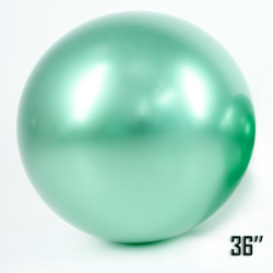 Obří balón 36" CHROME, zelený (1 ks).)