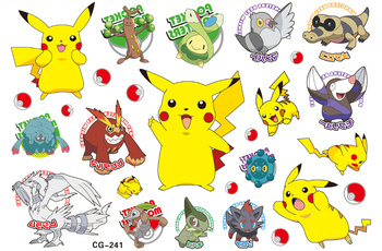Pokémon tetování pro děti, Pikachu (1 ks)