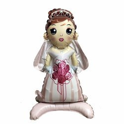 Фольгована куля для наречених, що стоїть (54см*109см)