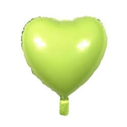 Pastel Green Foil Heart 18" (45cm).)